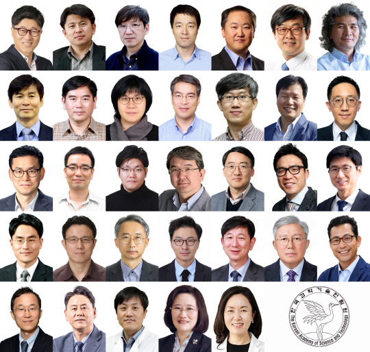 올해 한국과학기술한림원 정회원에 선출된 33명의 과학기술인  과기한림원 제공